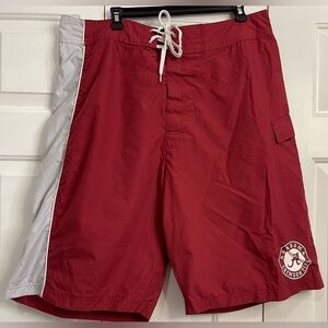 Men’s Alabama Crimson Tide Swim Trunks W/ Drawstring XXL Crimson & White
